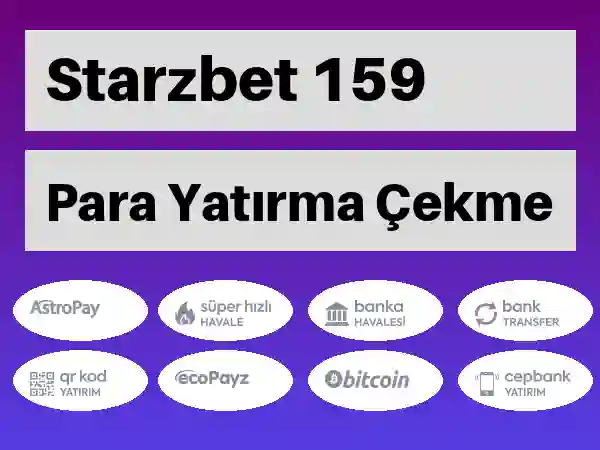 Starzbet Mobil Para yatırma ve çekme 159